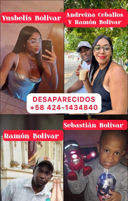Foto de Yusbelis Bolivar Andreina Ceballos Ramón Bolivar Sebastián Bolivar