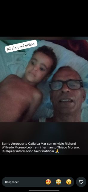 Foto de Richard Wilfredo Moreno León y Thiago Moreno